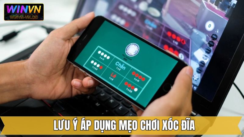 Lưu ý khi vào vốn cược xóc đĩa online