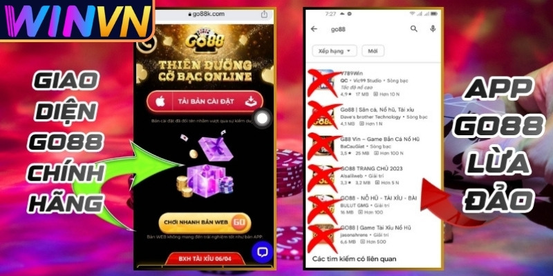 Người chơi cần hiểu lý do cần  nhận diện app Go88 thật